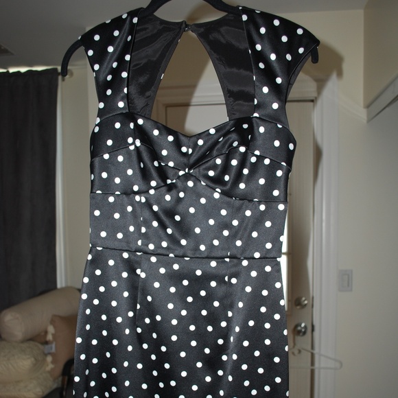 White House Black Market Dresses & Skirts - formal satin polka dot dress whitehouseblackmarket